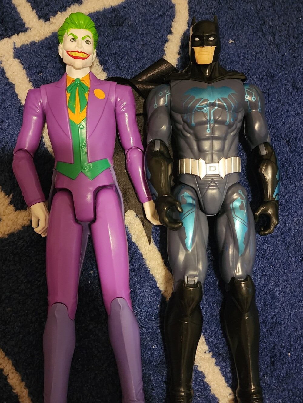 Batman & Joker Action Figure Set - Purple, Green & Black